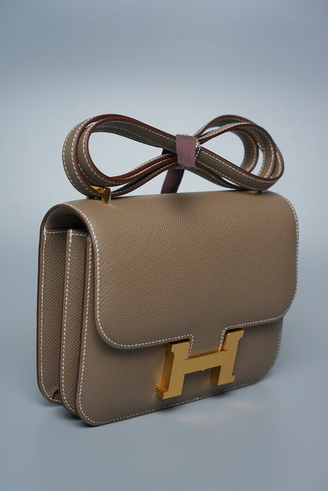 Hermes Constance 18 Etoupe Epsom Ghw (Brand New)