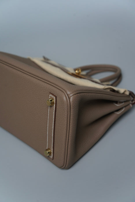Hermes Birkin 25 in Etoupe Togo Ghw (Brand New)