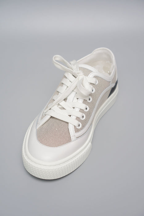 Hermes Get Sneakers Toile in Prunoir / Blanc Size 39.5 (Brand New)