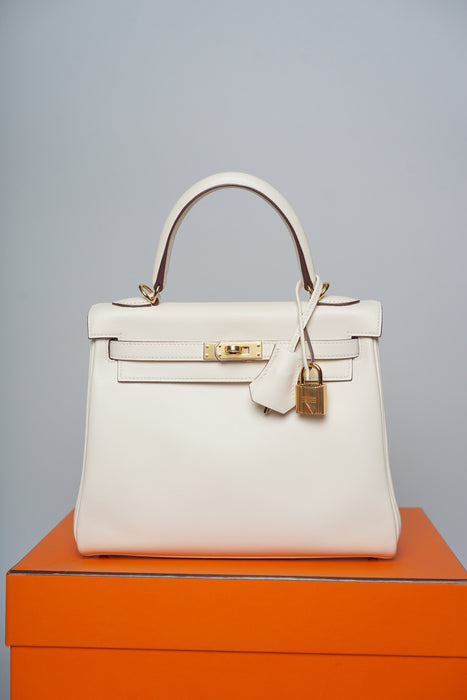 Hermes Kelly 25 in Nata Swift Ghw (Brand New)