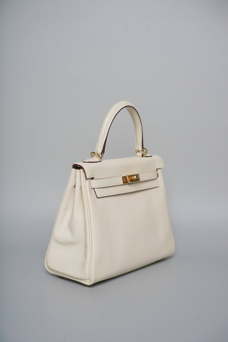 Hermes Kelly 25 in Nata Swift Ghw (Brand New)