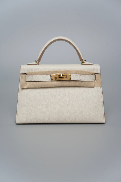 Hermes Kelly 20 in Craie Ghw (Brand New)