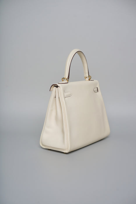 Hermes Kelly 25 in Nata Swift Ghw (Brand New)