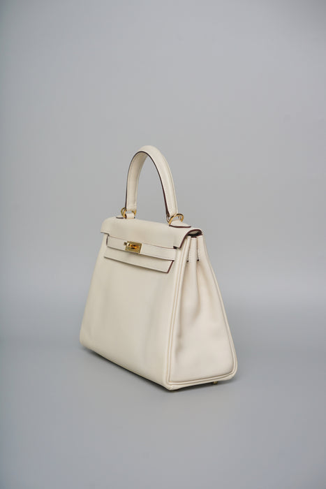 Hermes Kelly 25 in Nata Swift Ghw (Brand New)