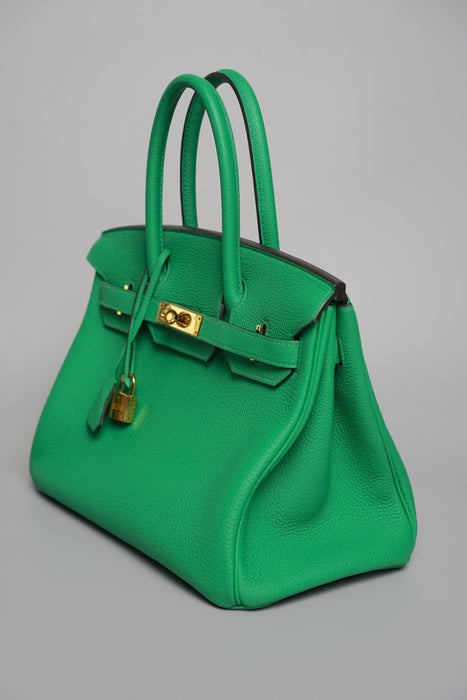 Hermes Birkin 30 in Bamboo Togo Ghw