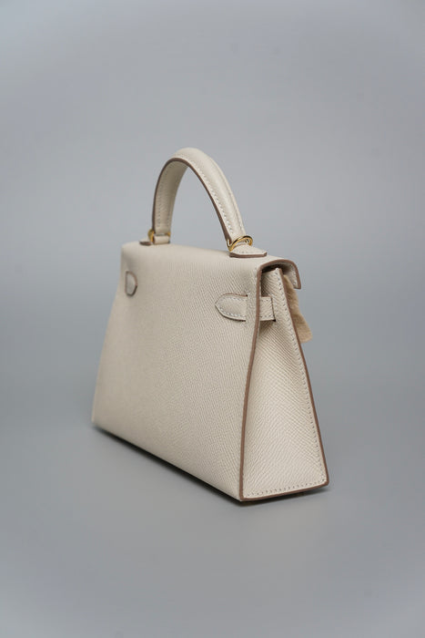 Hermes Kelly 20 in Craie Ghw (Brand New)