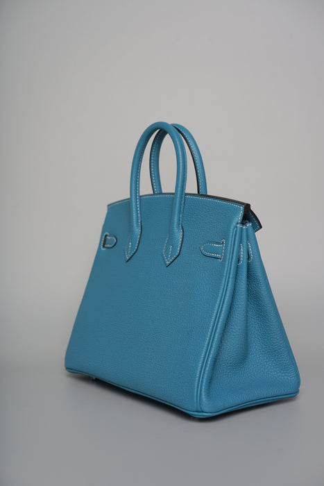 Hermes Birkin 25 in Blue Jeans Togo Phw (Brand New)