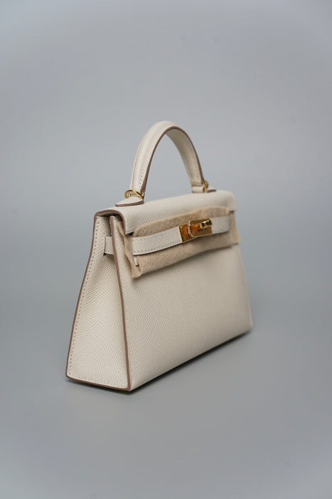 Hermes Kelly 20 in Craie Ghw (Brand New)