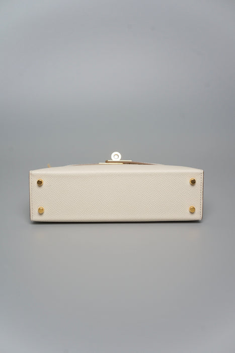 Hermes Kelly 20 in Craie Ghw (Brand New)