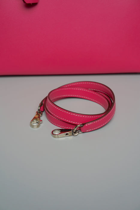 Hermes Kelly 28 Sellier in Rose Tyrien Candy Phw