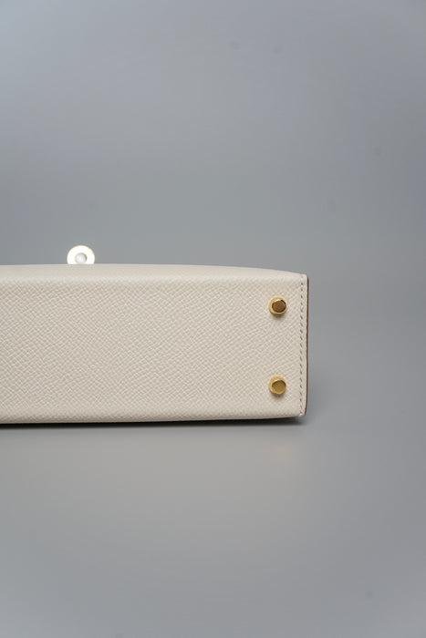 Hermes Kelly 20 in Craie Ghw (Brand New)