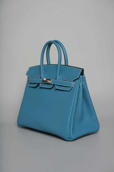 Hermes Birkin 25 in Blue Jeans Togo Phw (Brand New)