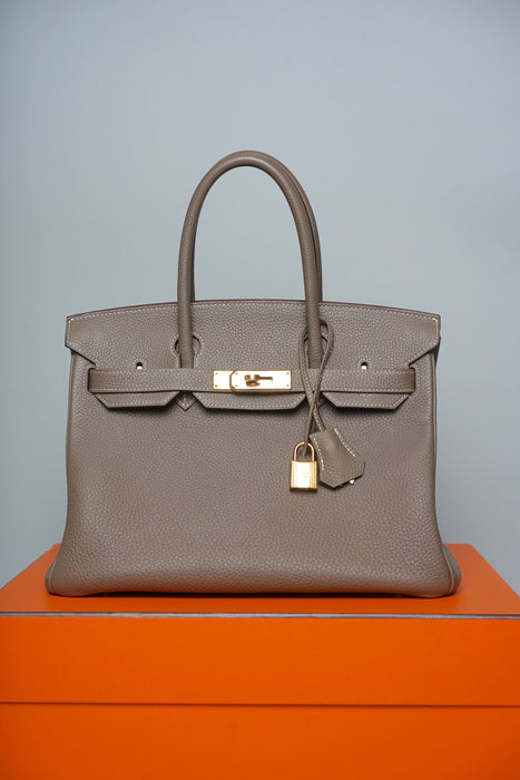 Hermes Birkin 30 in Etoupe Togo Ghw
