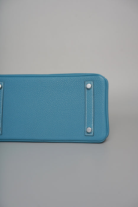 Hermes Birkin 25 in Blue Jeans Togo Phw (Brand New)