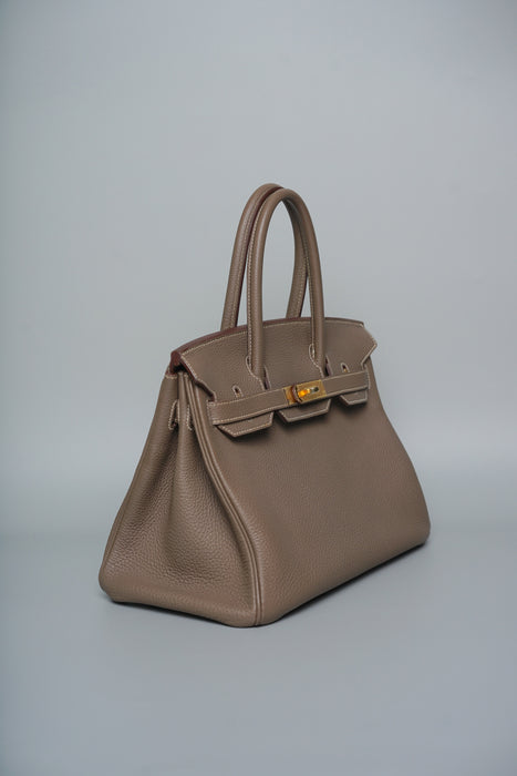 Hermes Birkin 30 in Etoupe Togo Ghw
