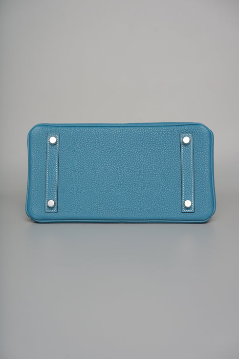 Hermes Birkin 25 in Blue Jeans Togo Phw (Brand New)