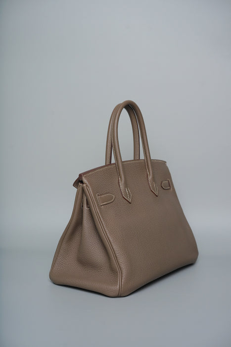 Hermes Birkin 30 in Etoupe Togo Ghw