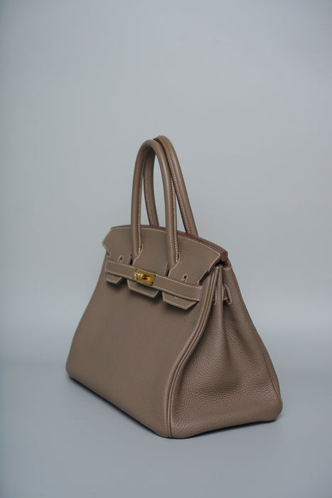 Hermes Birkin 30 in Etoupe Togo Ghw