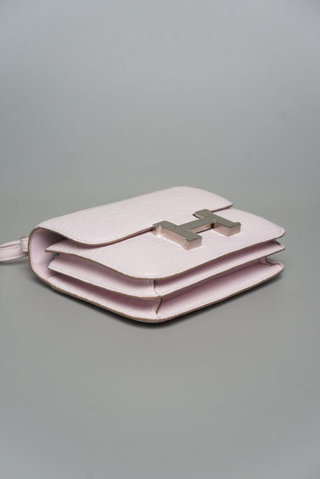Hermes Constance 18 Boreal Satine in Mauve Pale Phw (Brand New)