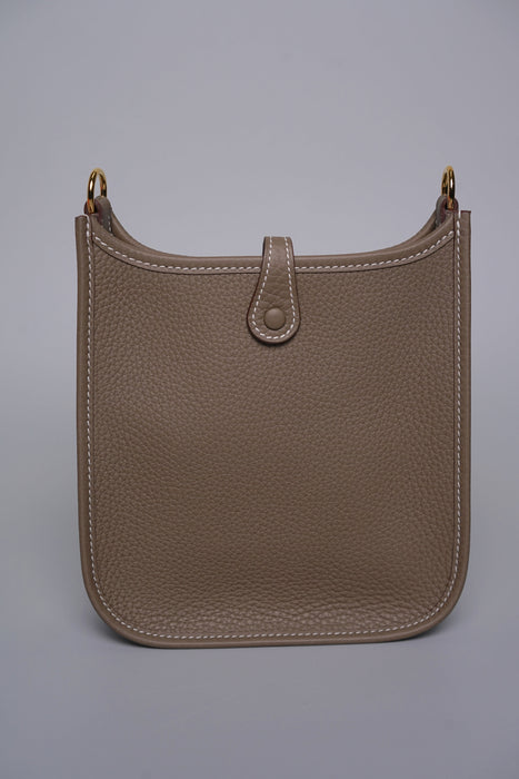 Hermes Mini Evelyne in Etoupe Ghw (Brand New)