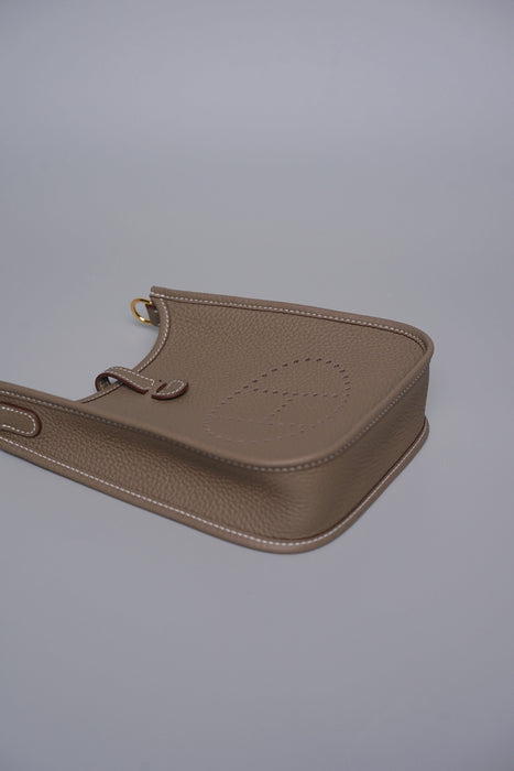 Hermes Mini Evelyne in Etoupe Ghw (Brand New)