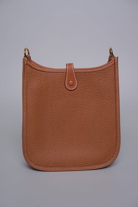 Hermes Mini Evelyne in Gold Ghw