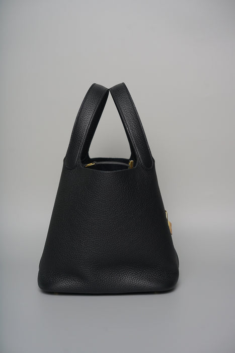 Hermes Picotin 22 in Noir Ghw