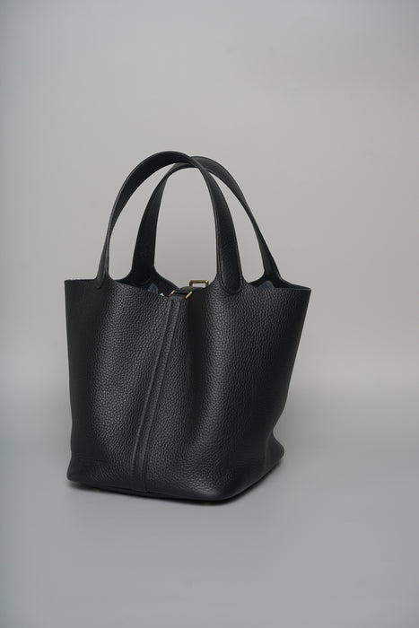 Hermes Picotin 22 in Noir Ghw