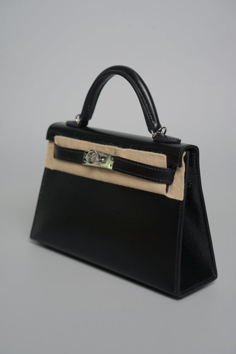 Hermes Kelly 20 in Noir Box Phw (Brand New)