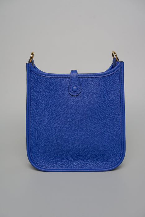 Hermes Mini Evelyne in Blue Royal Ghw (Brand New)