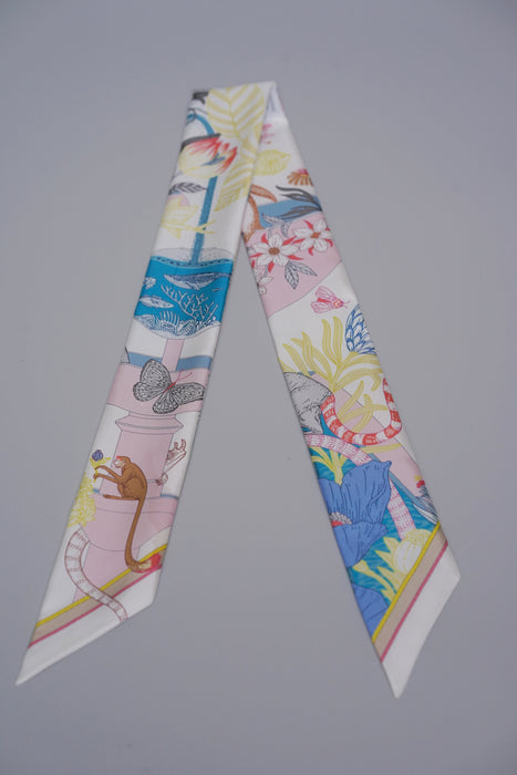 Hermes "Precious Paradise" Twilly in Gris Perle Multi (Brand New)