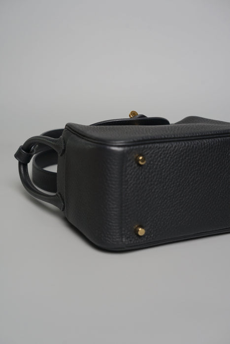 Hermes Mini Lindy in Noir Ghw