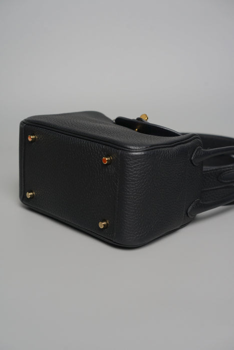 Hermes Mini Lindy in Noir Ghw