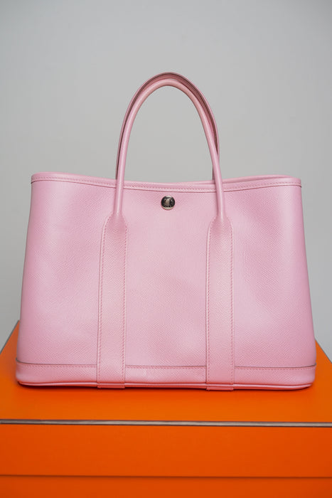 Hermes Garden Party 30 Epsom in Mauve Sylvestre Phw