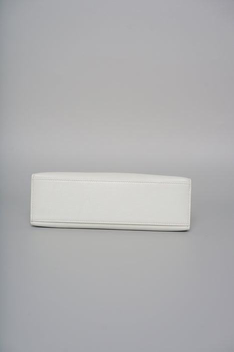 Hermes Kelly Pochette in Blanc Ghw