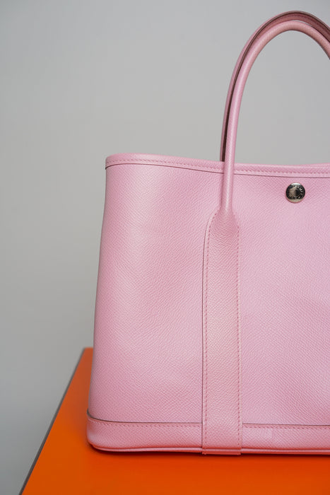 Hermes Garden Party 30 Epsom in Mauve Sylvestre Phw
