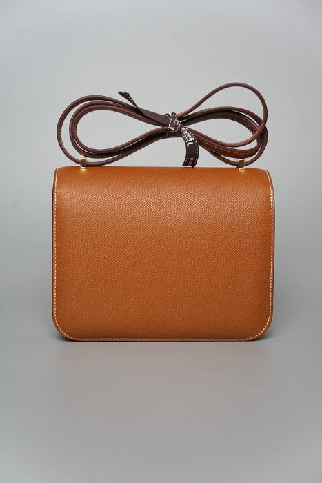 Hermes Constance 18 in Gold Epsom Ghw
