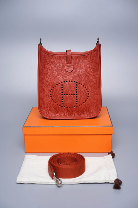 Hermes Mini Evelyne in Brique Phw (Brand New)