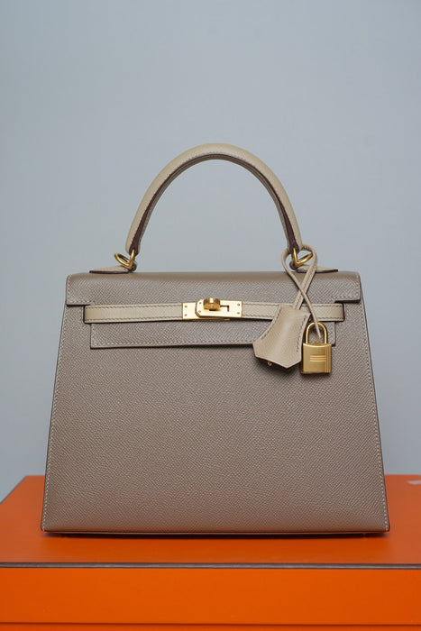 Hermes Kelly 25 HSS in  Etoupe x Trench Bghw