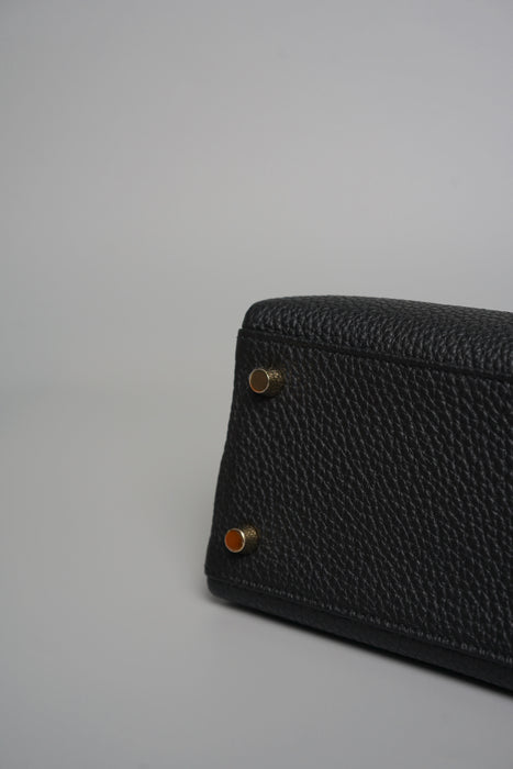 Hermes Kelly Retourne 25 in Noir Togo Permabrass (Brand New)
