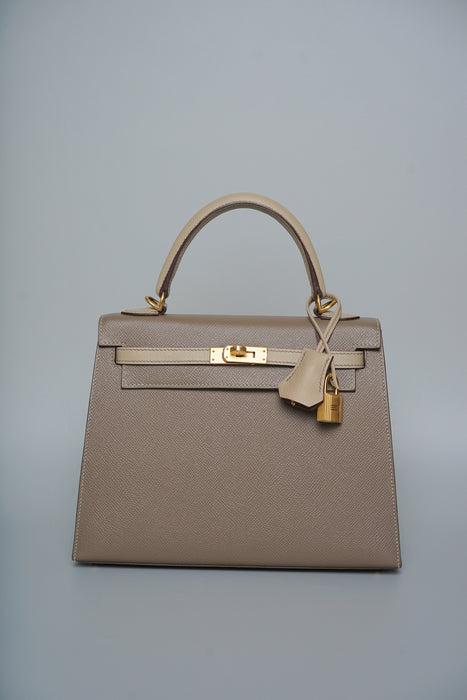 Hermes Kelly 25 HSS in  Etoupe x Trench Bghw