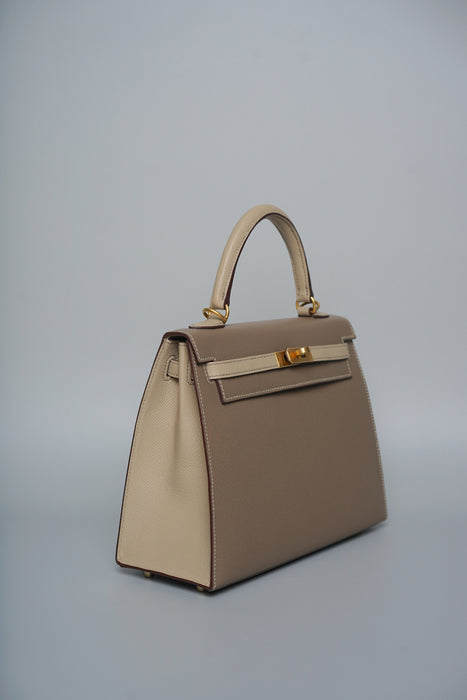 Hermes Kelly 25 HSS in  Etoupe x Trench Bghw