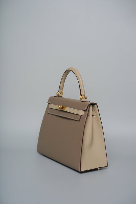 Hermes Kelly 25 HSS in  Etoupe x Trench Bghw