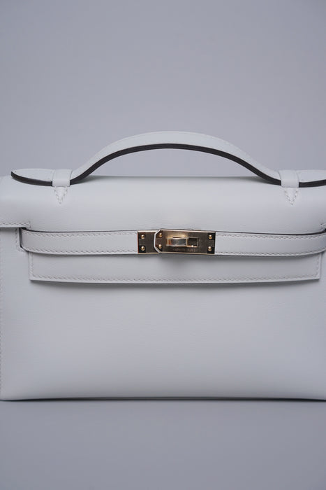 Hermes Kelly Pochette in Gris Platine Pmb (Brand New)
