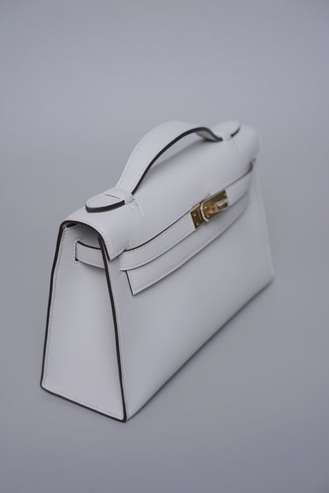 Hermes Kelly Pochette in Gris Platine Pmb (Brand New)