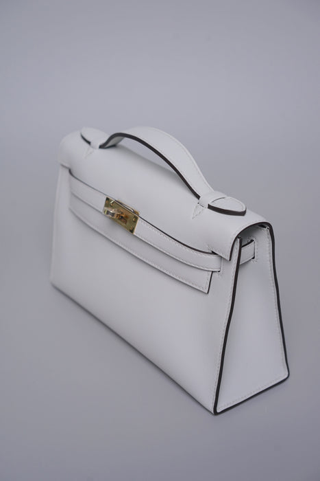 Hermes Kelly Pochette in Gris Platine Pmb (Brand New)