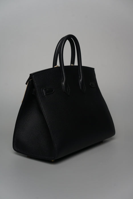 Hermes Birkin 25 Sellier in Noir Epsom Ghw (Brand New)