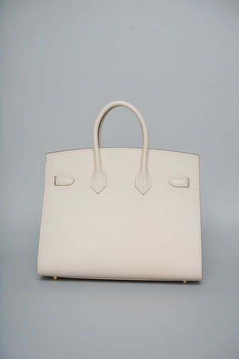 Hermes Birkin 25 Sellier in Craie Epsom Ghw (Brand New)