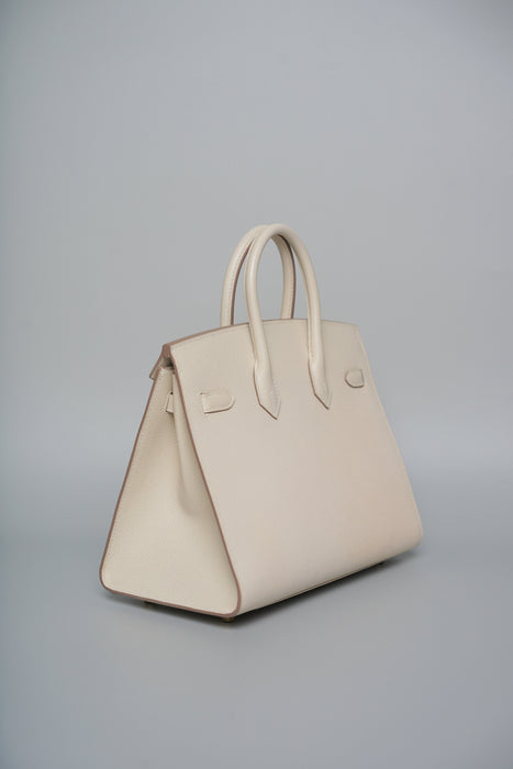 Hermes Birkin 25 Sellier in Craie Epsom Ghw (Brand New)