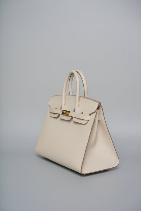 Hermes Birkin 25 Sellier in Craie Epsom Ghw (Brand New)